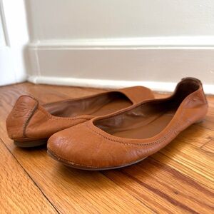 Tory Burch Eddie Camel Ballet Flats Women’s Size 7.5